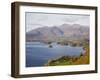 View Across Derwent Water to Keswick and Skiddaw from Watendlath Road in Autumn-Pearl Bucknall-Framed Photographic Print