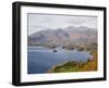 View Across Derwent Water to Keswick and Skiddaw from Watendlath Road in Autumn-Pearl Bucknall-Framed Photographic Print