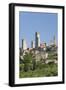 View across Field to Typical Houses and Medieval Towers, San Gimignano, Siena-Ruth Tomlinson-Framed Photographic Print