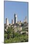 View across Field to Typical Houses and Medieval Towers, San Gimignano, Siena-Ruth Tomlinson-Mounted Photographic Print