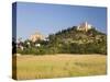 View across Fields to the Parish Church and Hilltop Sanctuary of Sant Salvador, Arta, Mallorca, Bal-Ruth Tomlinson-Stretched Canvas