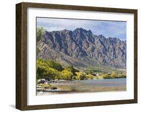 View across Frankton Arm to the Remarkables, autumn, Queenstown, Queenstown-Lakes district, Otago, -Ruth Tomlinson-Framed Photographic Print