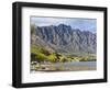 View across Frankton Arm to the Remarkables, autumn, Queenstown, Queenstown-Lakes district, Otago, -Ruth Tomlinson-Framed Photographic Print