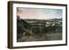 View Across Greenwich Park Towards London, Painted For Louis XV in Paris-Jean Rigaud-Framed Giclee Print