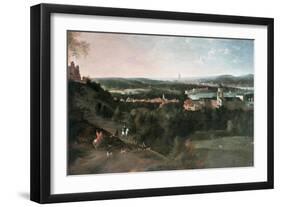 View Across Greenwich Park Towards London, Painted For Louis XV in Paris-Jean Rigaud-Framed Giclee Print
