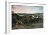 View Across Greenwich Park Towards London, Painted For Louis XV in Paris-Jean Rigaud-Framed Giclee Print