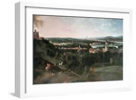 View Across Greenwich Park Towards London, Painted For Louis XV in Paris-Jean Rigaud-Framed Giclee Print