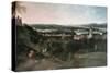 View Across Greenwich Park Towards London, Painted For Louis XV in Paris-Jean Rigaud-Stretched Canvas