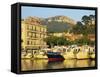 View across Harbour in the Evening, Cassis, Bouches-Du-Rhone, Cote D'Azur, Provence, France-Tomlinson Ruth-Framed Stretched Canvas