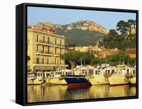 View across Harbour in the Evening, Cassis, Bouches-Du-Rhone, Cote D'Azur, Provence, France-Tomlinson Ruth-Framed Stretched Canvas