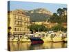 View across Harbour in the Evening, Cassis, Bouches-Du-Rhone, Cote D'Azur, Provence, France-Tomlinson Ruth-Stretched Canvas