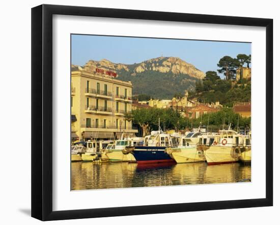 View across Harbour in the Evening, Cassis, Bouches-Du-Rhone, Cote D'Azur, Provence, France-Tomlinson Ruth-Framed Photographic Print