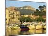 View across Harbour in the Evening, Cassis, Bouches-Du-Rhone, Cote D'Azur, Provence, France-Tomlinson Ruth-Mounted Photographic Print