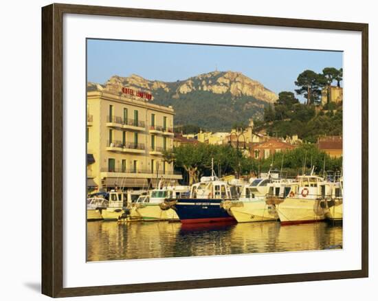 View across Harbour in the Evening, Cassis, Bouches-Du-Rhone, Cote D'Azur, Provence, France-Tomlinson Ruth-Framed Photographic Print