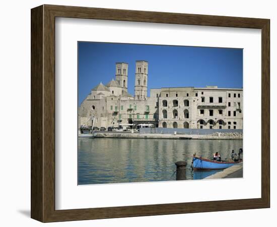 View Across Harbour to Duomo Vecchio, Molfetta, Puglia, Italy, Mediterranean-Sheila Terry-Framed Photographic Print