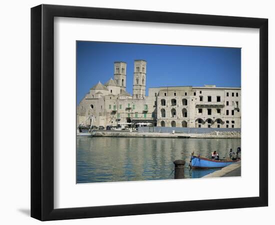 View Across Harbour to Duomo Vecchio, Molfetta, Puglia, Italy, Mediterranean-Sheila Terry-Framed Photographic Print