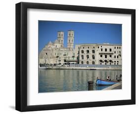 View Across Harbour to Duomo Vecchio, Molfetta, Puglia, Italy, Mediterranean-Sheila Terry-Framed Photographic Print