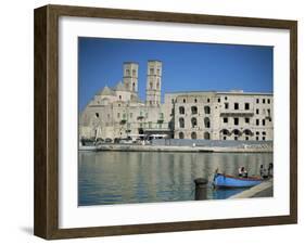 View Across Harbour to Duomo Vecchio, Molfetta, Puglia, Italy, Mediterranean-Sheila Terry-Framed Photographic Print