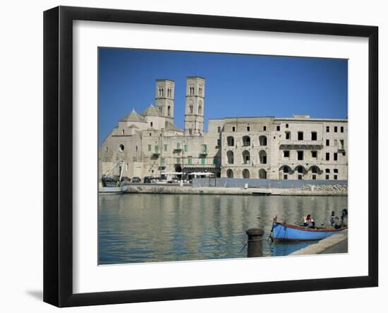 View Across Harbour to Duomo Vecchio, Molfetta, Puglia, Italy, Mediterranean-Sheila Terry-Framed Photographic Print