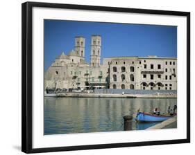 View Across Harbour to Duomo Vecchio, Molfetta, Puglia, Italy, Mediterranean-Sheila Terry-Framed Photographic Print