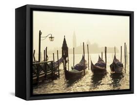 View Across Lagoon Towards San Giorgio Maggiore, from St. Mark's, Venice, Veneto, Italy-Lee Frost-Framed Stretched Canvas