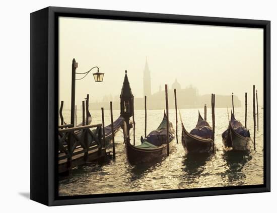 View Across Lagoon Towards San Giorgio Maggiore, from St. Mark's, Venice, Veneto, Italy-Lee Frost-Framed Stretched Canvas