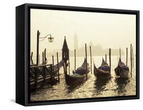 View Across Lagoon Towards San Giorgio Maggiore, from St. Mark's, Venice, Veneto, Italy-Lee Frost-Framed Stretched Canvas