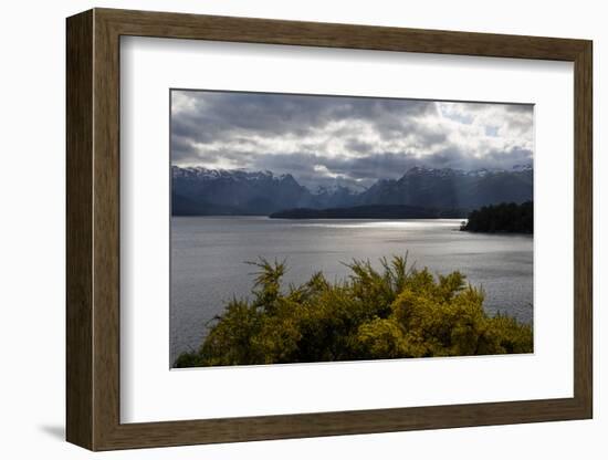 View across Lake Nahuel Huapi, Villa La Angostura, Nahuel Huapi National Park, Lake District, Argen-Stuart Black-Framed Photographic Print