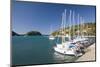 View across Lakka Bay, Yachts Lined Up Along the Quay, Lakka-Ruth Tomlinson-Mounted Photographic Print