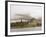 View across Loch Awe to the Ruins of Kilchurn Castle, Early Morning Mist on Mountains-Ruth Tomlinson-Framed Photographic Print