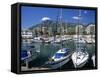 View across Marina, Marbella, Andalucia, Costa del Sol, Spain, Europe-Stuart Black-Framed Stretched Canvas