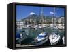 View across Marina, Marbella, Andalucia, Costa del Sol, Spain, Europe-Stuart Black-Framed Stretched Canvas