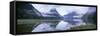 View Across Milford Sound to Mitre Peak, 1629M, Milford Sound, Fiordland, South Island, New Zealand-Gavin Hellier-Framed Stretched Canvas