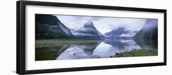 View Across Milford Sound to Mitre Peak, 1629M, Milford Sound, Fiordland, South Island, New Zealand-Gavin Hellier-Framed Photographic Print