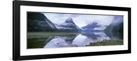 View Across Milford Sound to Mitre Peak, 1629M, Milford Sound, Fiordland, South Island, New Zealand-Gavin Hellier-Framed Photographic Print
