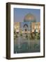 View across Naqsh-e (Imam) Square from Ali Qapu Palace opposite Sheikh Lotfollah Mosque, UNESCO Wor-James Strachan-Framed Photographic Print