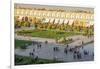 View across Naqsh-e (Imam) Square, UNESCO World Heritage Site, from Ali Qapu Palace, Isfahan, Iran,-James Strachan-Framed Photographic Print