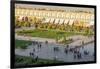 View across Naqsh-e (Imam) Square, UNESCO World Heritage Site, from Ali Qapu Palace, Isfahan, Iran,-James Strachan-Framed Photographic Print