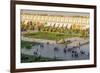 View across Naqsh-e (Imam) Square, UNESCO World Heritage Site, from Ali Qapu Palace, Isfahan, Iran,-James Strachan-Framed Photographic Print