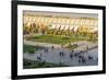 View across Naqsh-e (Imam) Square, UNESCO World Heritage Site, from Ali Qapu Palace, Isfahan, Iran,-James Strachan-Framed Photographic Print