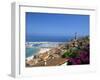 View Across Old Town Rooftops to Harbour, Menton, Alpes-Maritimes, Provence-Ruth Tomlinson-Framed Photographic Print