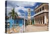 View across Plaza Mayor Towards Museo Romantico-Lee Frost-Stretched Canvas