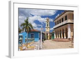 View across Plaza Mayor Towards Museo Romantico-Lee Frost-Framed Photographic Print