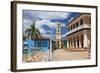 View across Plaza Mayor Towards Museo Romantico-Lee Frost-Framed Photographic Print