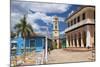 View across Plaza Mayor Towards Museo Romantico-Lee Frost-Mounted Photographic Print