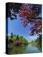 View across Pond to House, Sheffield Park Garden, East Sussex, England, United Kingdom, Europe-Tomlinson Ruth-Stretched Canvas