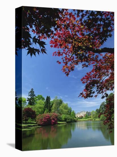 View across Pond to House, Sheffield Park Garden, East Sussex, England, United Kingdom, Europe-Tomlinson Ruth-Stretched Canvas