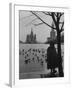 View Across Red Square of St. Basil's Cathedral and the Kremlin-Howard Sochurek-Framed Photographic Print