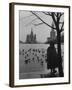 View Across Red Square of St. Basil's Cathedral and the Kremlin-Howard Sochurek-Framed Photographic Print