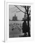 View Across Red Square of St. Basil's Cathedral and the Kremlin-Howard Sochurek-Framed Photographic Print